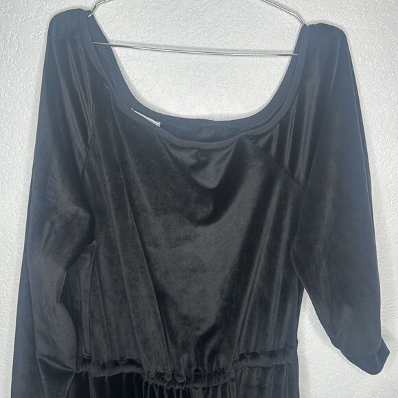 NWT Lover and Friends Zasha Jumpsuit in Black Velvet XL Revolve - Picture 4 of 13